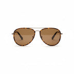 100% UV Protection Metal Frame Tortoise Sunglass - Rose Revo