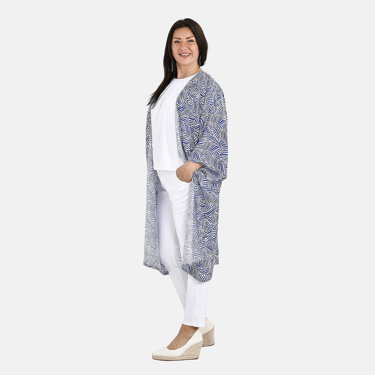 Printed Long Kimono 7508165 0
