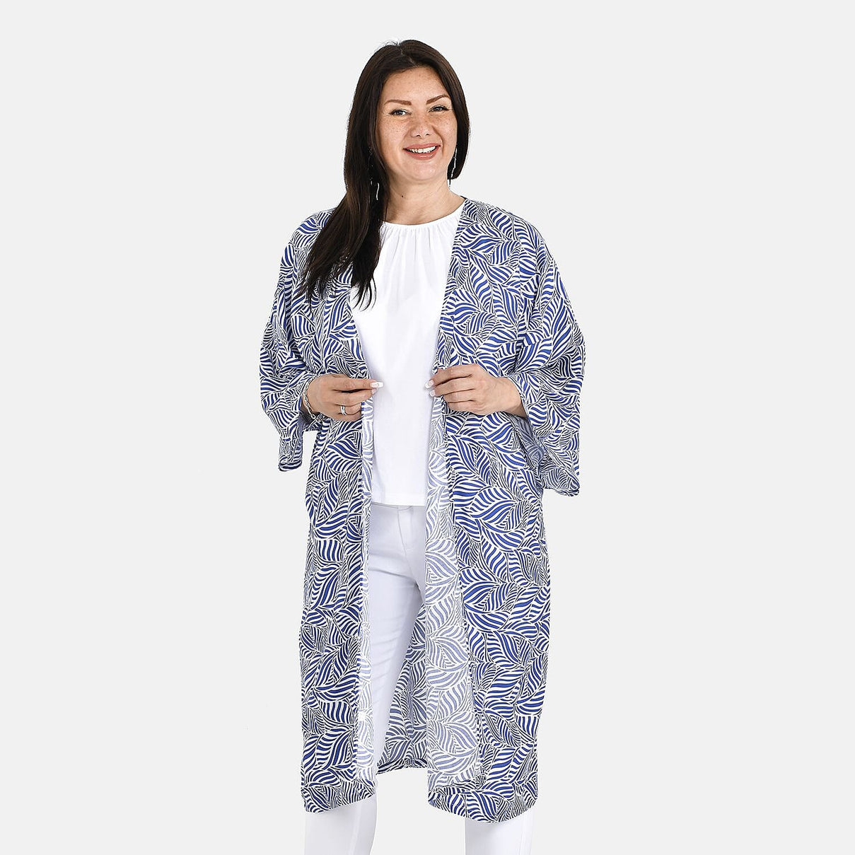 Printed Long Kimono 7508165 3