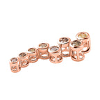 NY Closeout Offer - 9K Rose Gold Certified Natural Multi Diamond (Pink, Champagne, Yellow and Green) BUBBLE Pendant  0.25 Cts