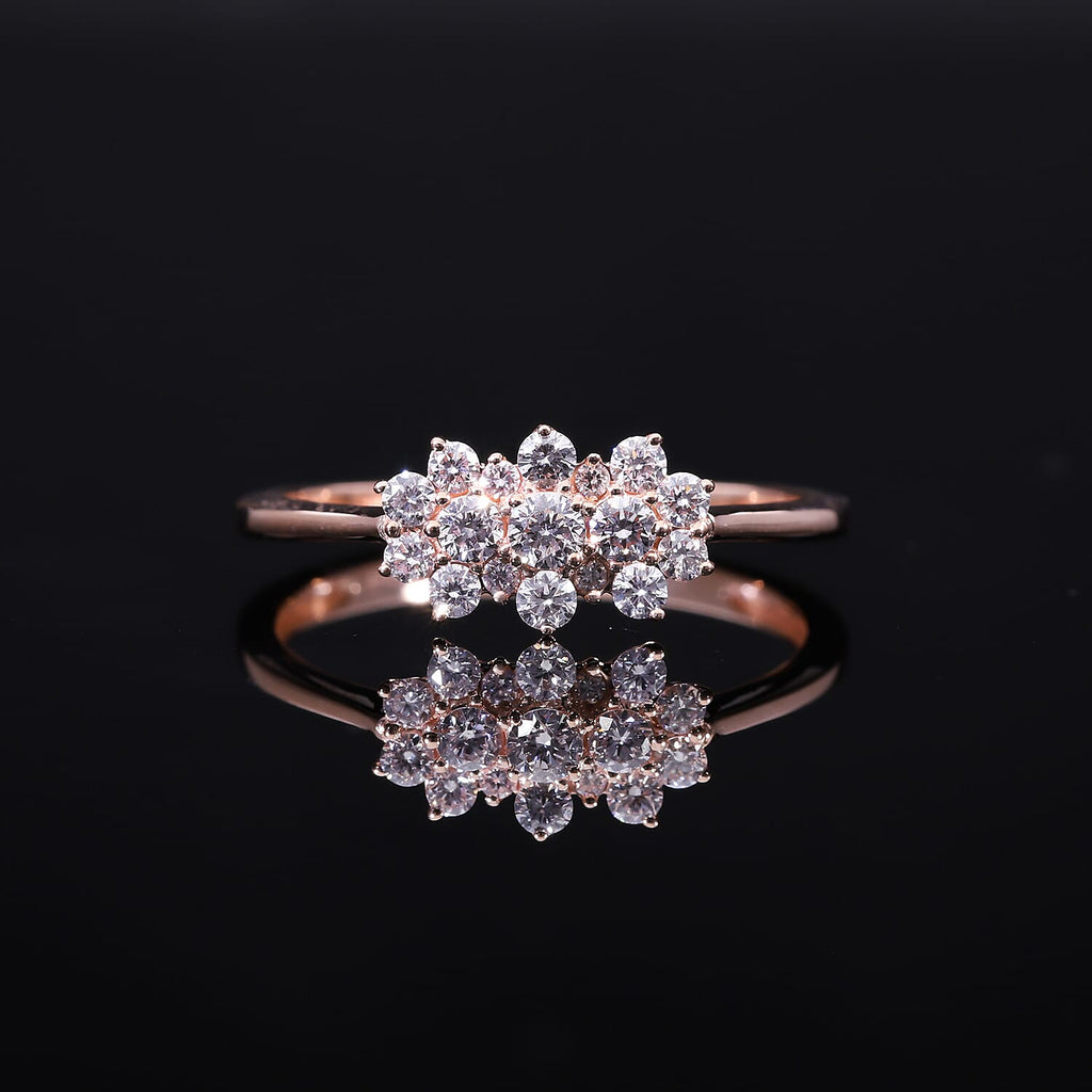 10K Rose Gold VS-SI Pink Diamond VS-SI Ring, Gold Wt.2 Gms  0.500  Ct.