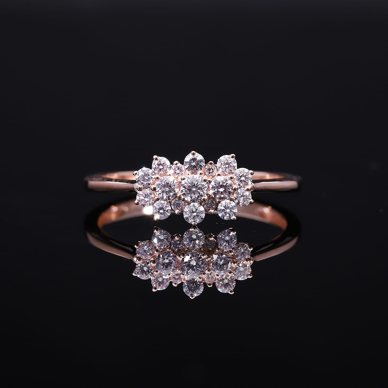 10K Rose Gold VS-SI Pink Diamond VS-SI Ring, Gold Wt.2 Gms  0.500  Ct. 8523951 1