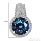 10K White Gold AAA Lab Grown Alexandrite, Lab Grown Diamond EF, VS Solitaire Pendant, Gold Wt.2.1 Gms  4.190  Ct.