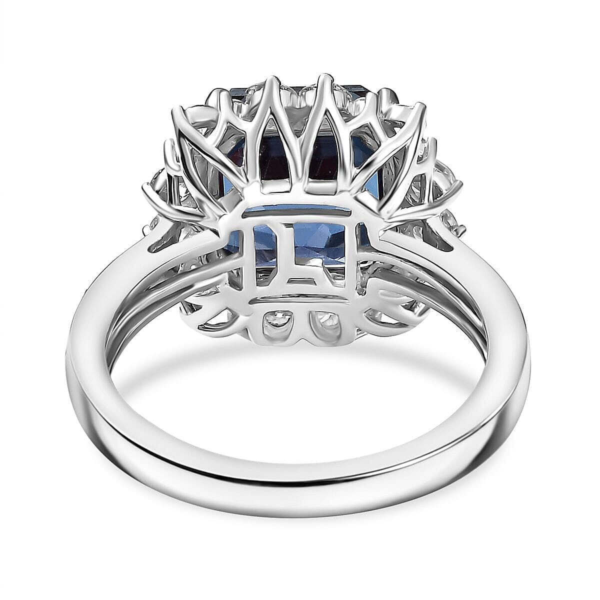 10K White Gold  AAA   Lab Grown Alexandrite ,  Lab Grown Diamond  EF, VS Solitaire Ring 6.99 ct,  Gold Wt. 3.94 Gms  6.230  Ct. 8052355 4