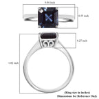 10K White Gold AAA Lab Grown Alexandrite Solitaire Ring, Gold Wt.3.24 Gms  2.935  Ct.