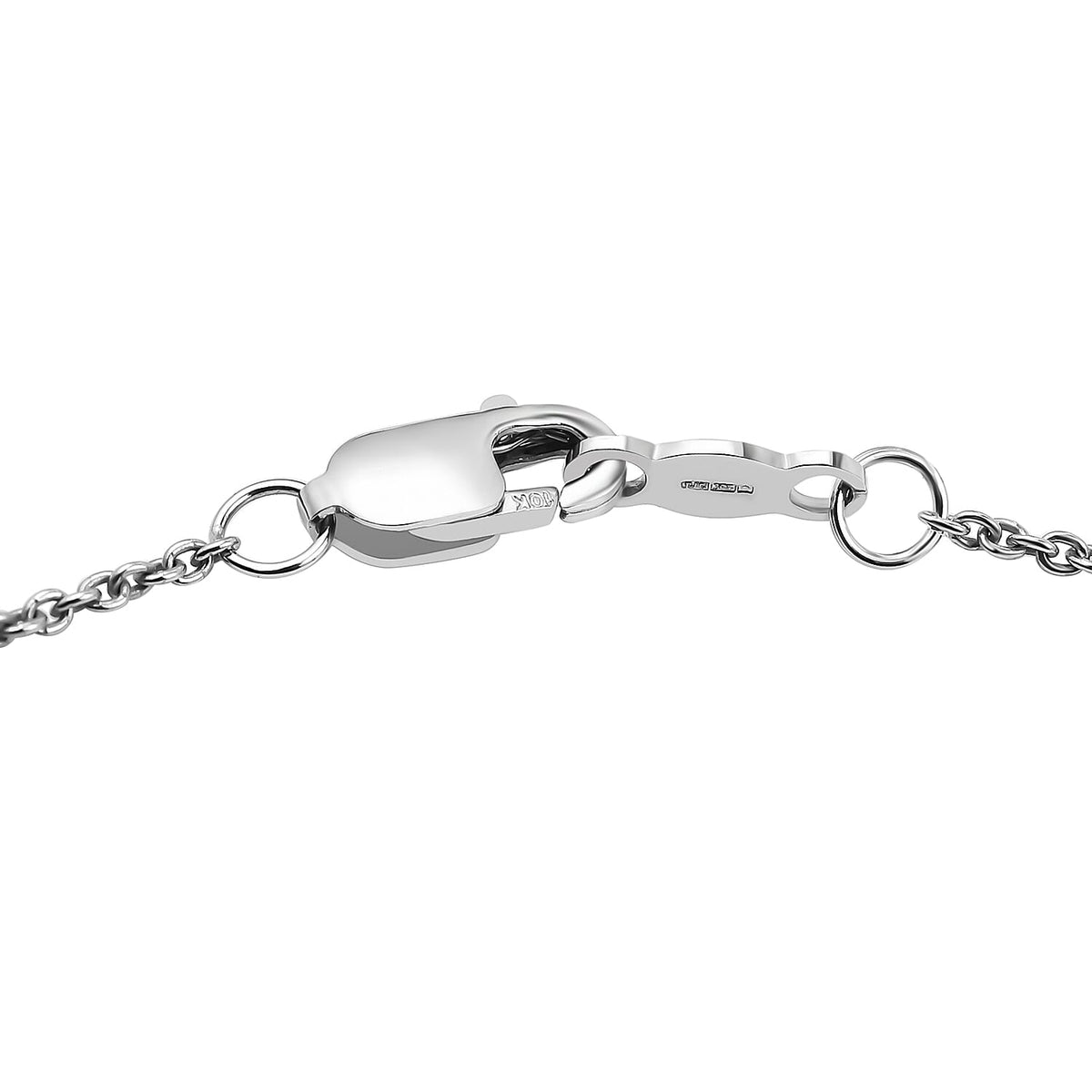 9K White Gold Diamond (I1-I2-G-H) Necklace (Size - 16-18) 1.00 Ct 7382234 4