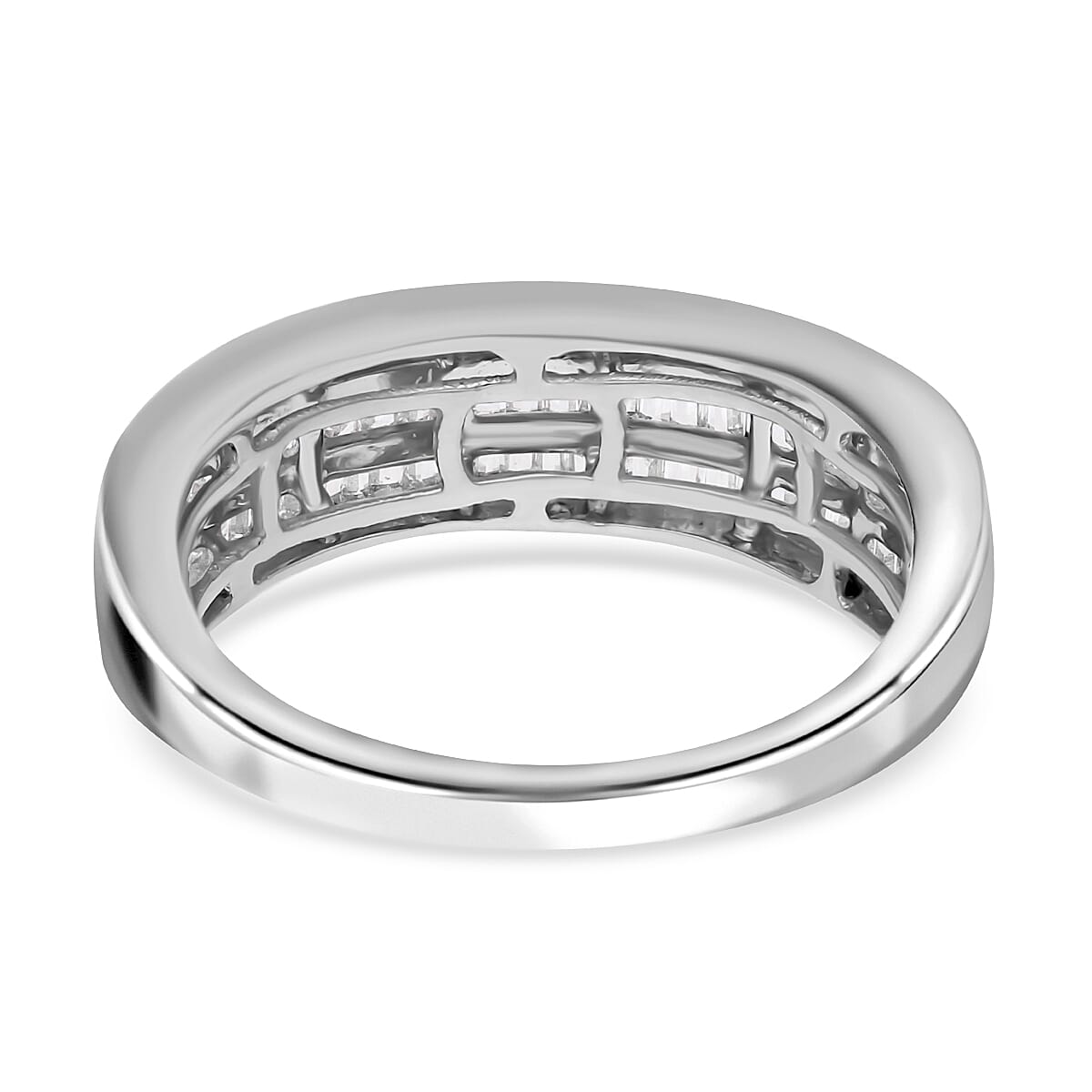 10K White Gold SGL Certified Diamond (I1-I2) Engagement Ring 0.50 Ct, Gold Wt 3.50 GM 7566479 4