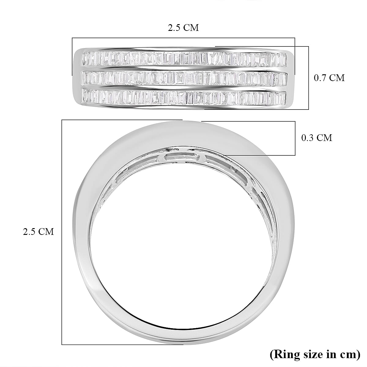 10K White Gold SGL Certified Diamond (I1-I2) Engagement Ring 0.50 Ct, Gold Wt 3.50 GM 7566479 5