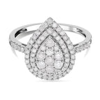 NY Close Out- 9K White Gold SGL Certified Diamond (G-H) Ring 1.00 Ct.