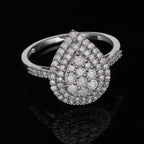 NY Close Out- 9K White Gold SGL Certified Diamond (G-H) Ring 1.00 Ct.