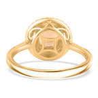 10K Yellow Gold  AAA   Imperial Topaz ,  White Diamond  I2 Ring 2.00 ct,  Gold Wt. 3.78 Gms  2.000  Ct.