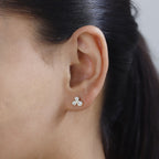 Designer Inspired One Time Deal- 9K Yellow Gold Diamond Bubble Earrings 0.50 Ct