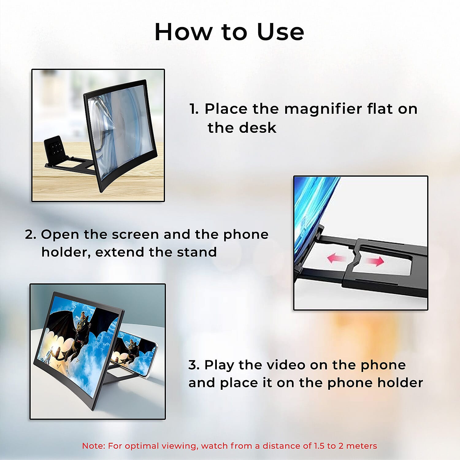 12-Inch Smartphone Screen 3X Magnifier 8094374 5
