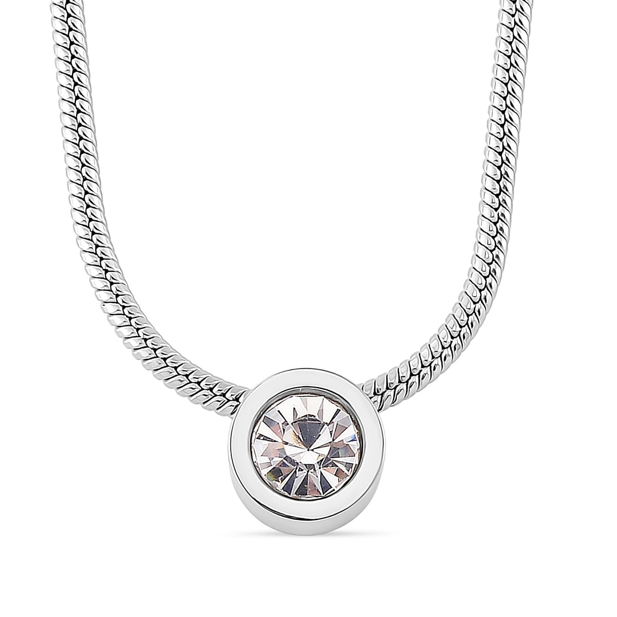12 Piece Set - Golden &amp; Multi Color Crystal Pendant with Chain (Size - 18-2 Ext) in White Tone 4325594 0