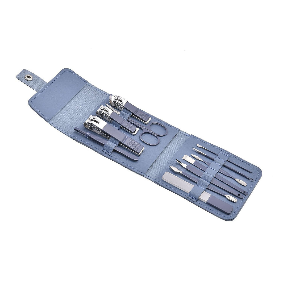 12pcs Manicure Set with Case - Blue 7134414 0