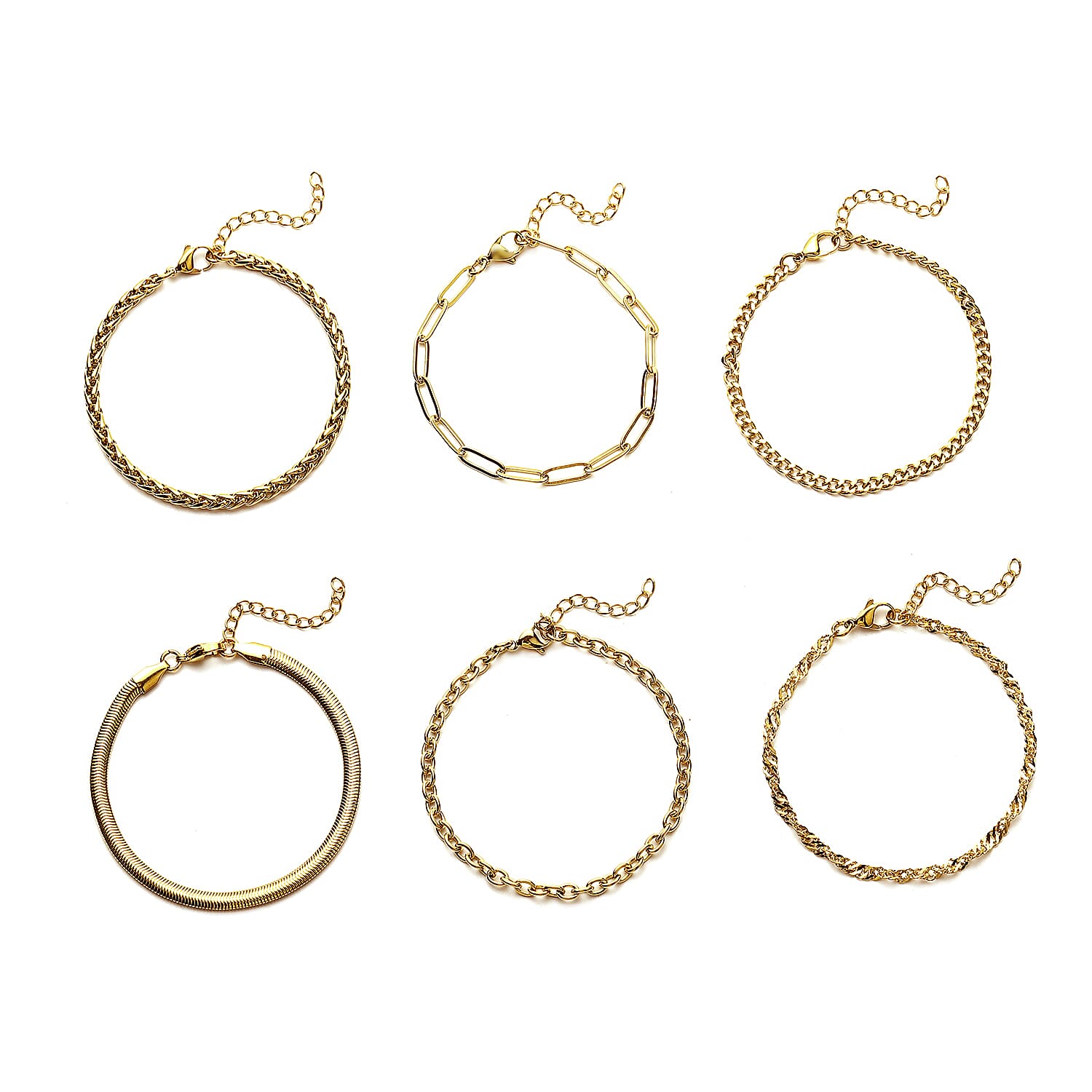 Pick OF the show Set of 16 - 6 Necklaces (Size - 30/24/20), 6 Bracelets (Size - 7 with Extender), 2 Push Back Earrings with Clasp, Storage Box &amp; Magnetic Chain Extender in Yellow V32512557 4