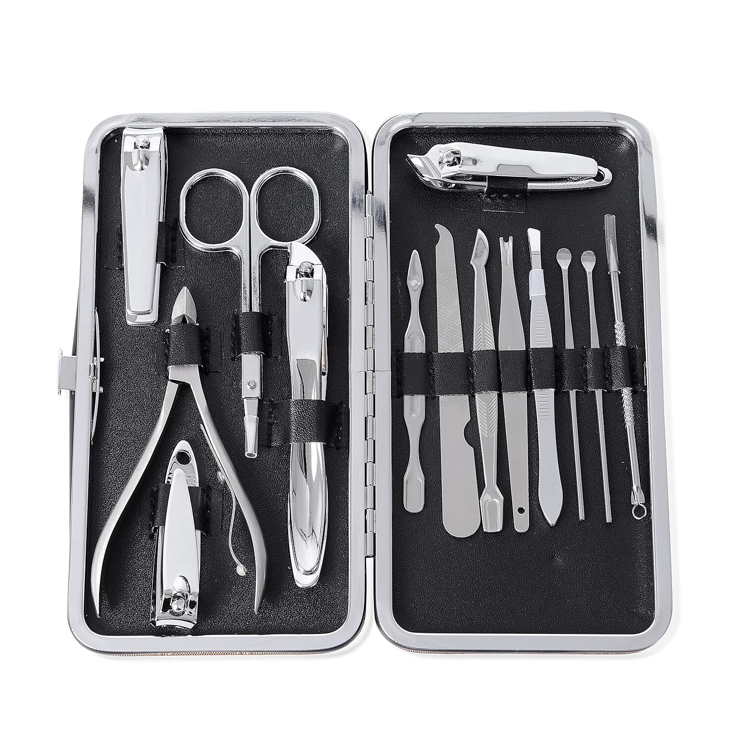 14 Piece Set - Manicure Grooming Kit in Box - Brown 3877170 0