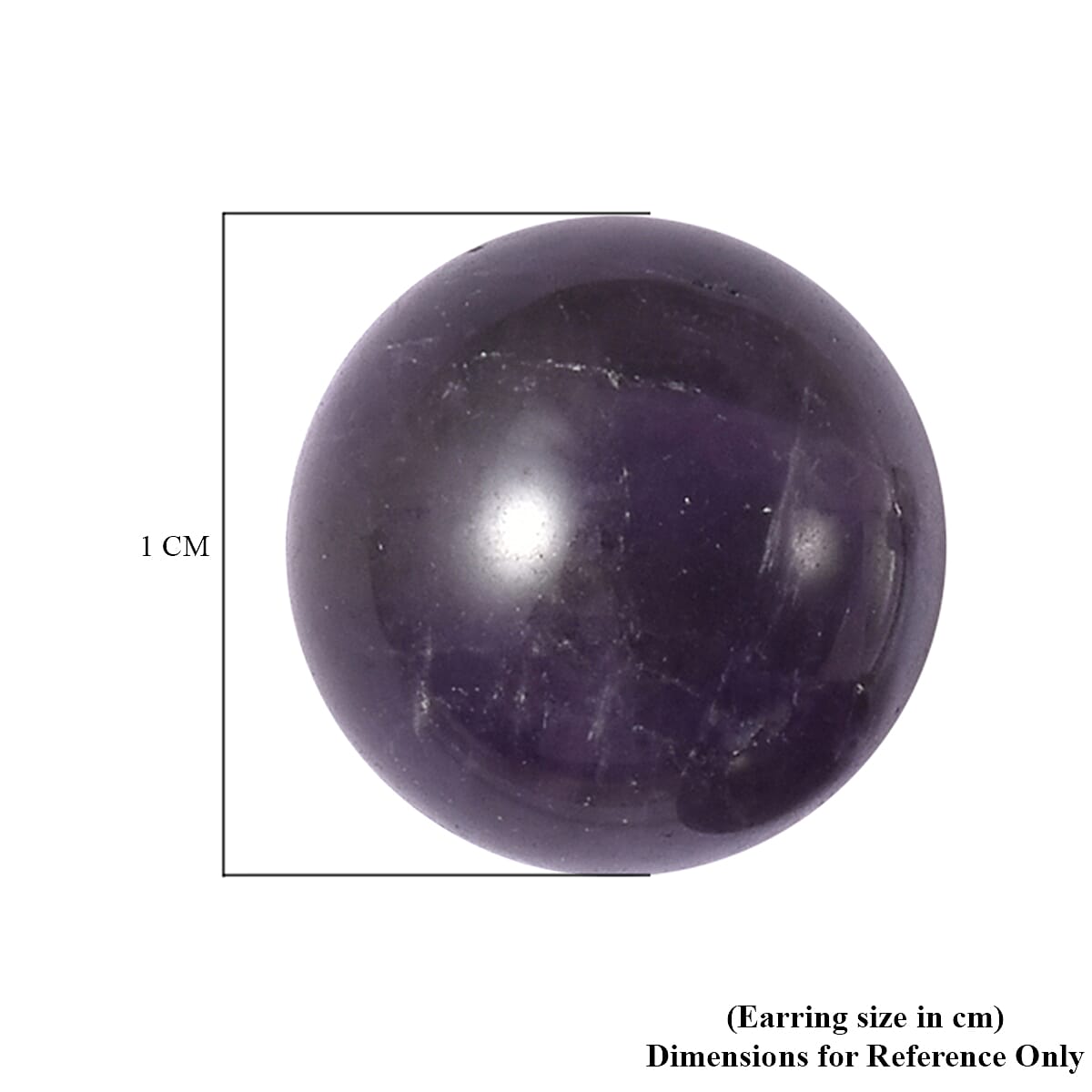 14.40 Ct Amethyst Solitaire Stud Earrings in Rhodium Plated Silver 3457991 5