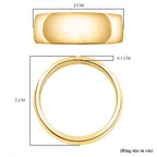 18K Yellow Gold Vermeil Plated Sterling Silver Ring Silver Wt : 4.49 Gms.