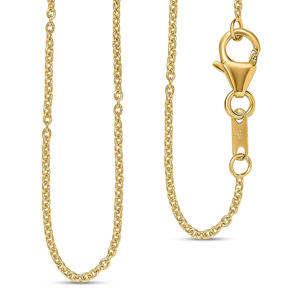 18K Vermeil  Yellow Gold Plated  Chain (Size 20) with Lobster Clasp