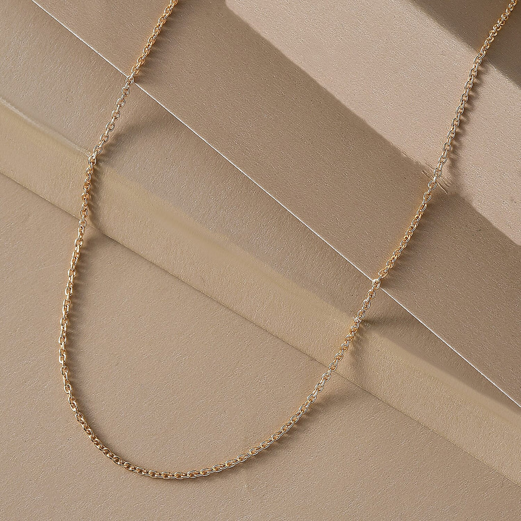18K Vermeil  Yellow Gold Plated  Chain (Size 20) with Lobster Clasp