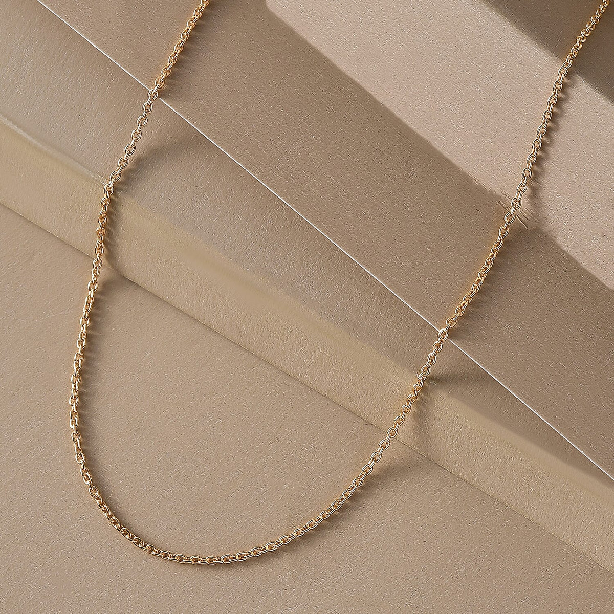 18K Vermeil  Yellow Gold Plated  Chain (Size 20) with Lobster Clasp 3750076 2