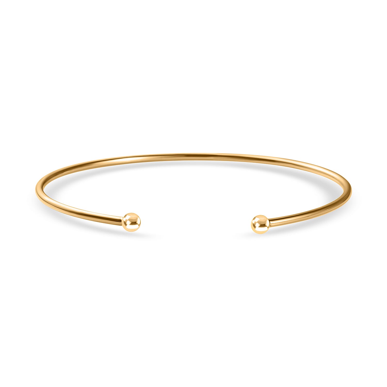 DESIGNER CLOSEOUT 14K Gold Overlay Sterling Silver Cuff Torque Bangle (Size-7.5) 7652991 0