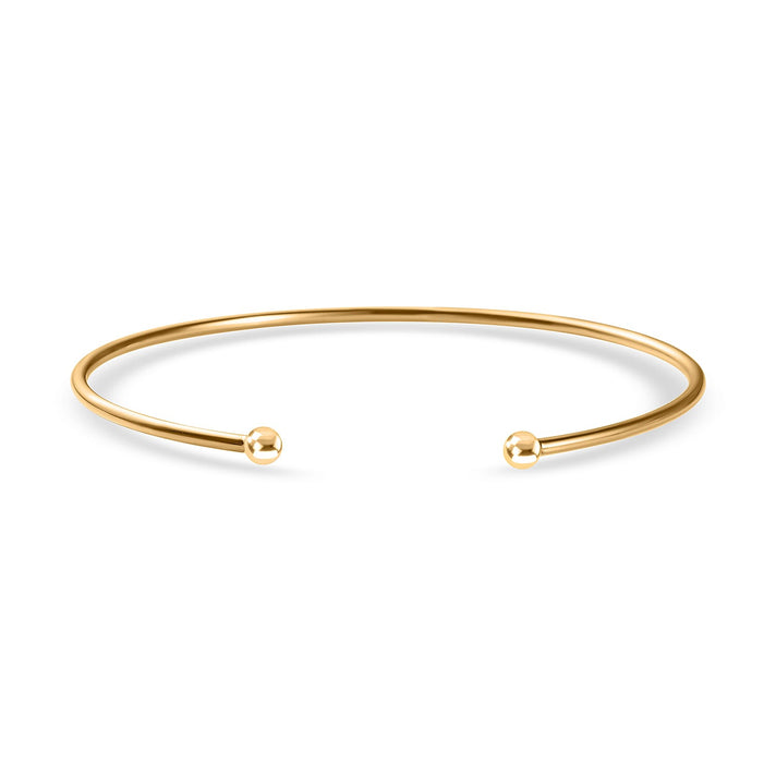 DESIGNER CLOSEOUT 14K Gold Overlay Sterling Silver Cuff Torque Bangle (Size-7.5) 7652991 1