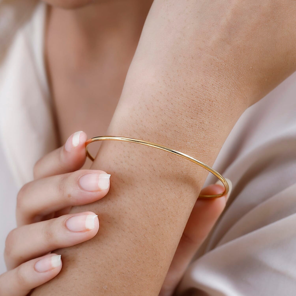 DESIGNER CLOSEOUT 14K Gold Overlay Sterling Silver Cuff Torque Bangle (Size-7.5)