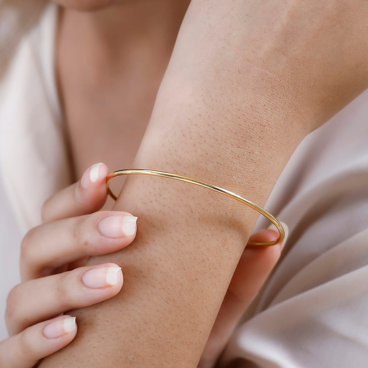 DESIGNER CLOSEOUT 14K Gold Overlay Sterling Silver Cuff Torque Bangle (Size-7.5) 7652991 3