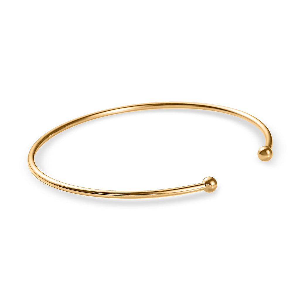 DESIGNER CLOSEOUT 14K Gold Overlay Sterling Silver Cuff Torque Bangle (Size-7.5)