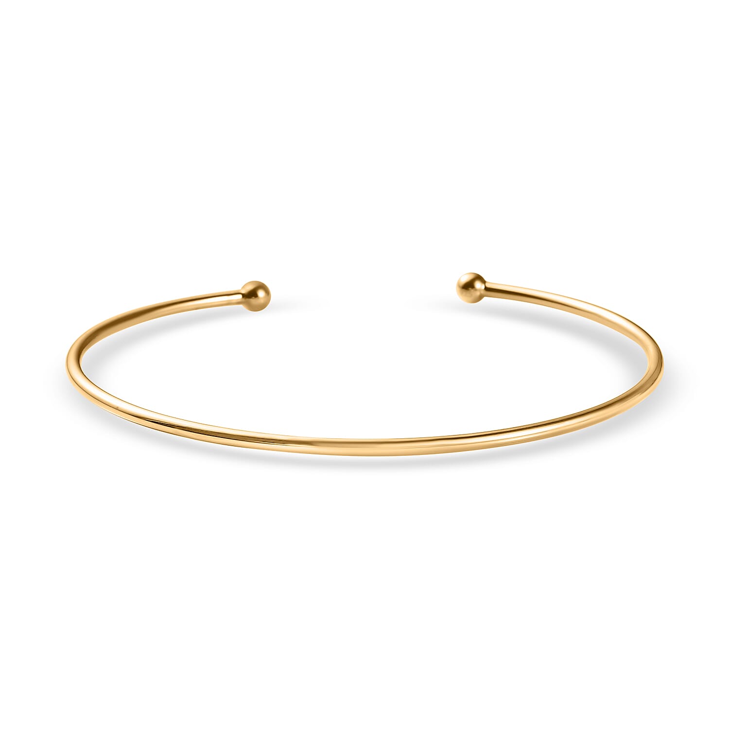 DESIGNER CLOSEOUT 14K Gold Overlay Sterling Silver Cuff Torque Bangle (Size-7.5) 7652991 5
