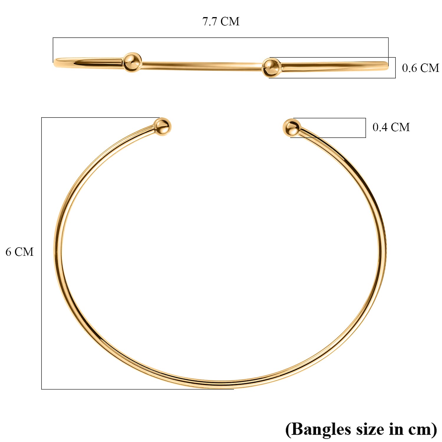 DESIGNER CLOSEOUT 14K Gold Overlay Sterling Silver Cuff Torque Bangle (Size-7.5) 7652991 6