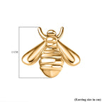 14K Gold Overlay Sterling Silver Earring with Push Back