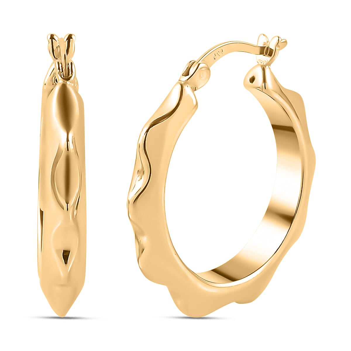 FLASH SALE MEGA DEAL- Designer Closeout 14K Gold Overlay Sterling Silver Earrings 7649723 0