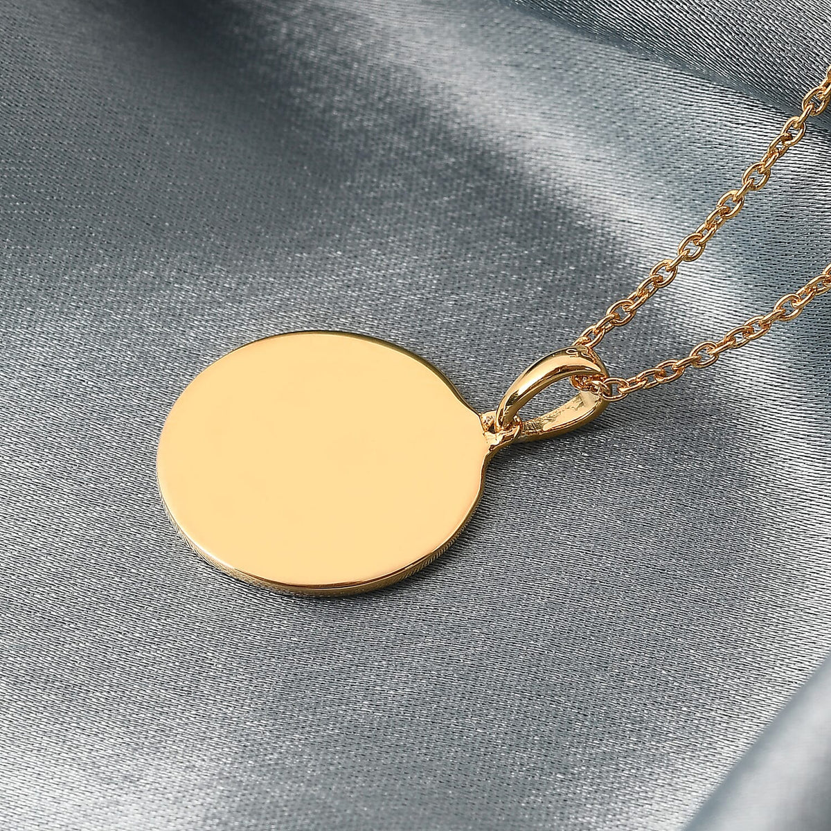14K Gold Overlay Sterling Silver Pendant With Chain (Size 18), Silver Wt. 7.13 Gms 3650271 2