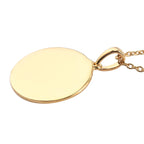 14K Gold Overlay Sterling Silver Pendant With Chain (Size 18), Silver Wt. 7.13 Gms