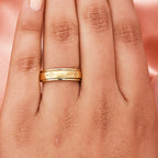 Cross Spinner Ring in 14K Gold Overlay Sterling Silver