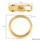 Cross Spinner Ring in 14K Gold Overlay Sterling Silver