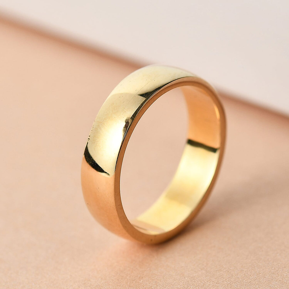 14k Gold Overlay Sterling Silver Wedding Band Ring 3719577 2