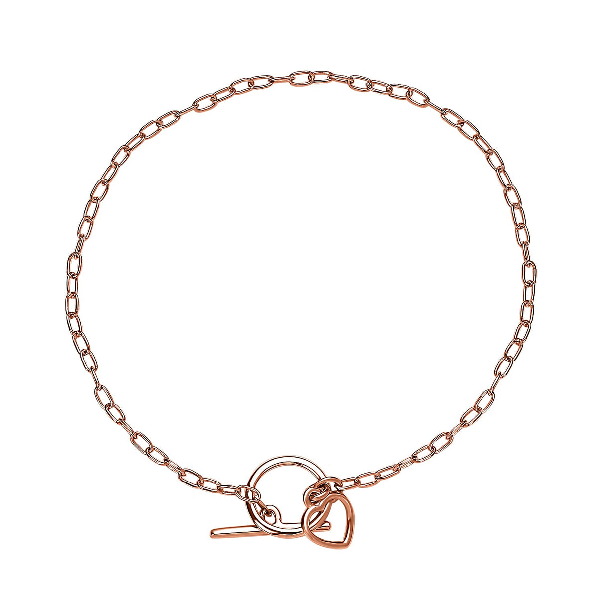 14K Rose Gold Overlay Sterling Silver Bracelet (Size - 7.5) 7533042 0