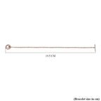 18K Rose Gold Plated Sterling Silver Bracelet (Size - 7.5)
