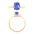 14K Rose Gold  AA   Tanzanite  Ring 1.40 ct,  Gold Wt. 4 Gms  1.400  Ct.
