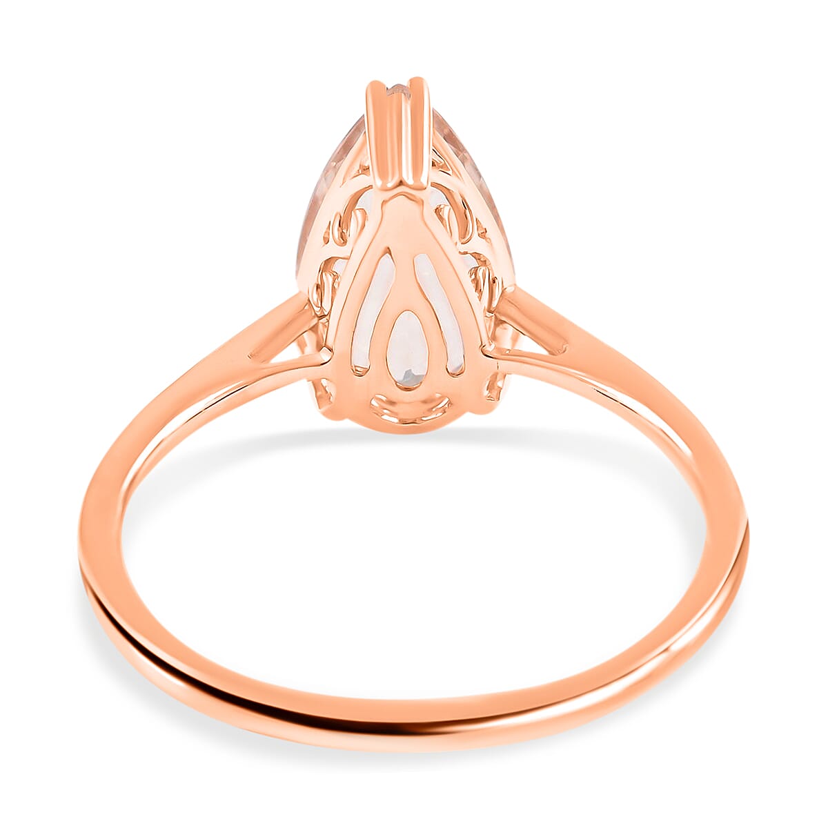 Certified and Appraised 14K Rose Gold AAA Marropino Morganite Solitaire Ring 2.15 ct. 6304369 13