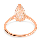 14K Rose Gold AAA Marropino Morganite Solitaire Ring 2.51 Ct