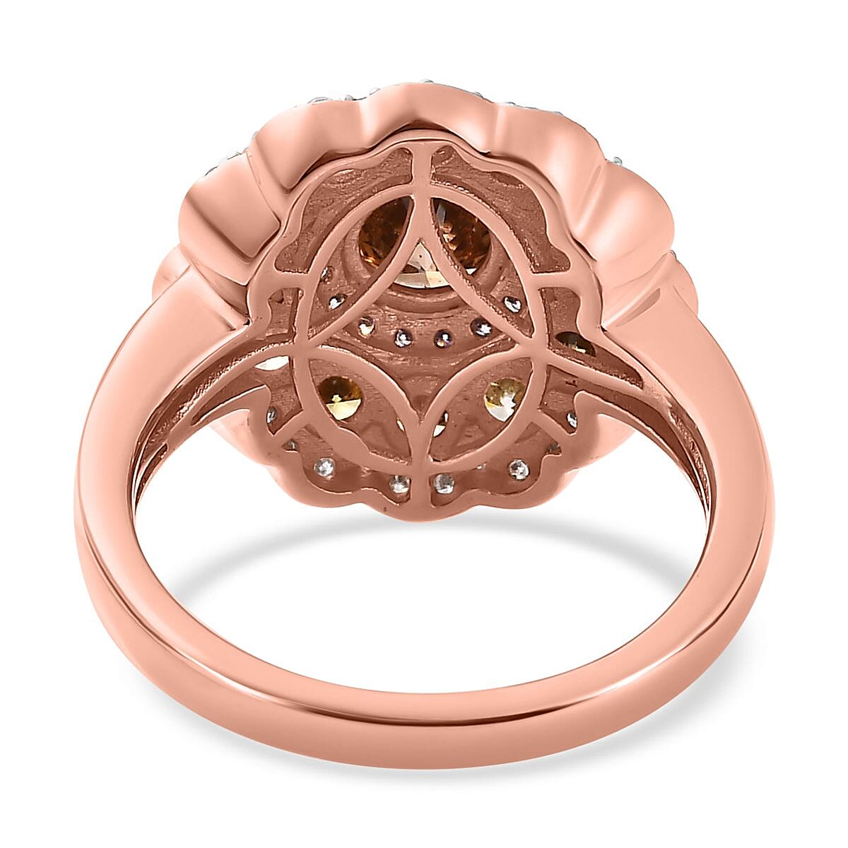 Red Carpet Collection- 14K Rose Gold Natural Multi (Champagne, Pink, Yellow, Green, White) Diamond Ring 2.00 Cts 7646093 4