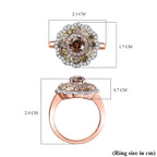 Red Carpet Collection- 14K Rose Gold Natural Multi (Champagne, Pink, Yellow, Green, White) Diamond Ring 2.00 Cts