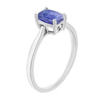 14K W Gold  AA   Tanzanite  Ring 1.40 ct,  Gold Wt. 4 Gms  1.400  Ct.