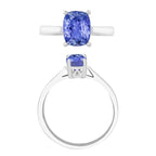 14K W Gold  AA   Tanzanite  Ring 1.40 ct,  Gold Wt. 4 Gms  1.400  Ct.