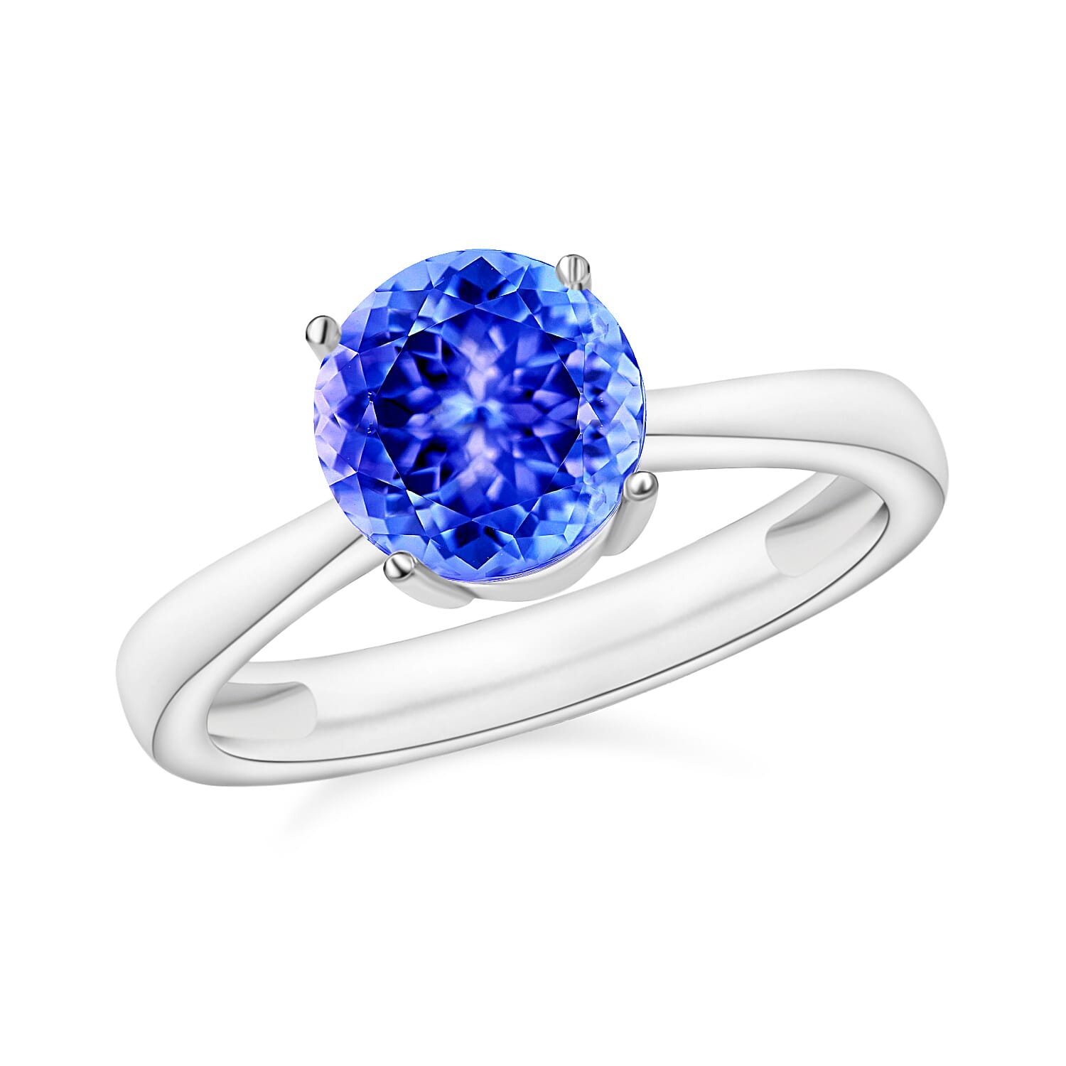 14K White Gold AA Tanzanite Solitaire Ring 1.45 ct. 7718166 0